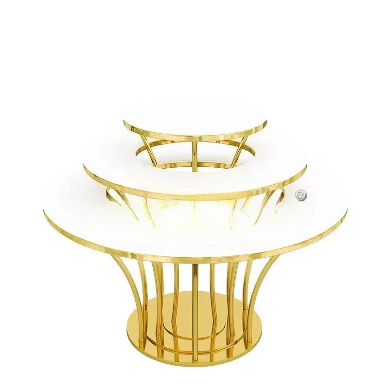 Round Cake Table Party Dining Restaurant Casual Dessert Table