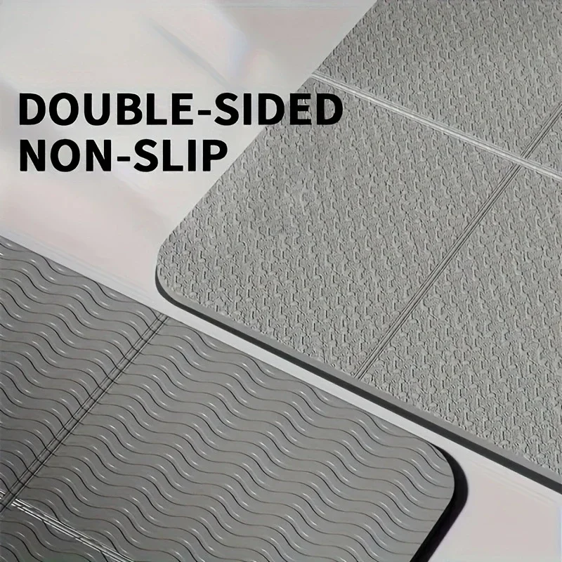 183X61Foldable TPE اليوغا حصيرة صديقة للبيئة مزدوجة الوجهين عدم الانزلاق للطي السفر اللياقة البدنية حصيرة لليوجا بيلاتيس والأرضية Workou