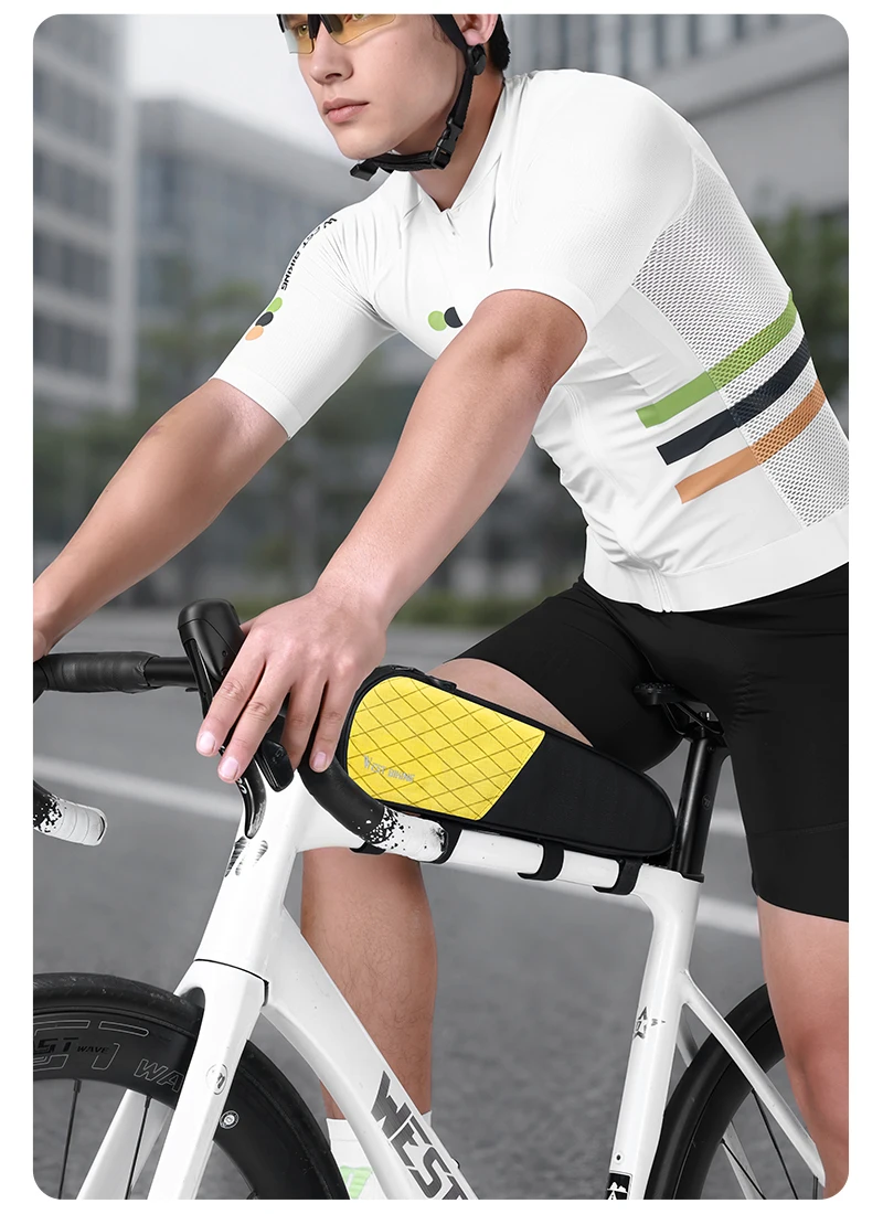 WEST BIKING Fahrrad-Rahmentasche, wasserdicht, stabil, große Kapazität, Werkzeugtasche für Rennrad, MTB, Fahrradzubehör – Detail 17