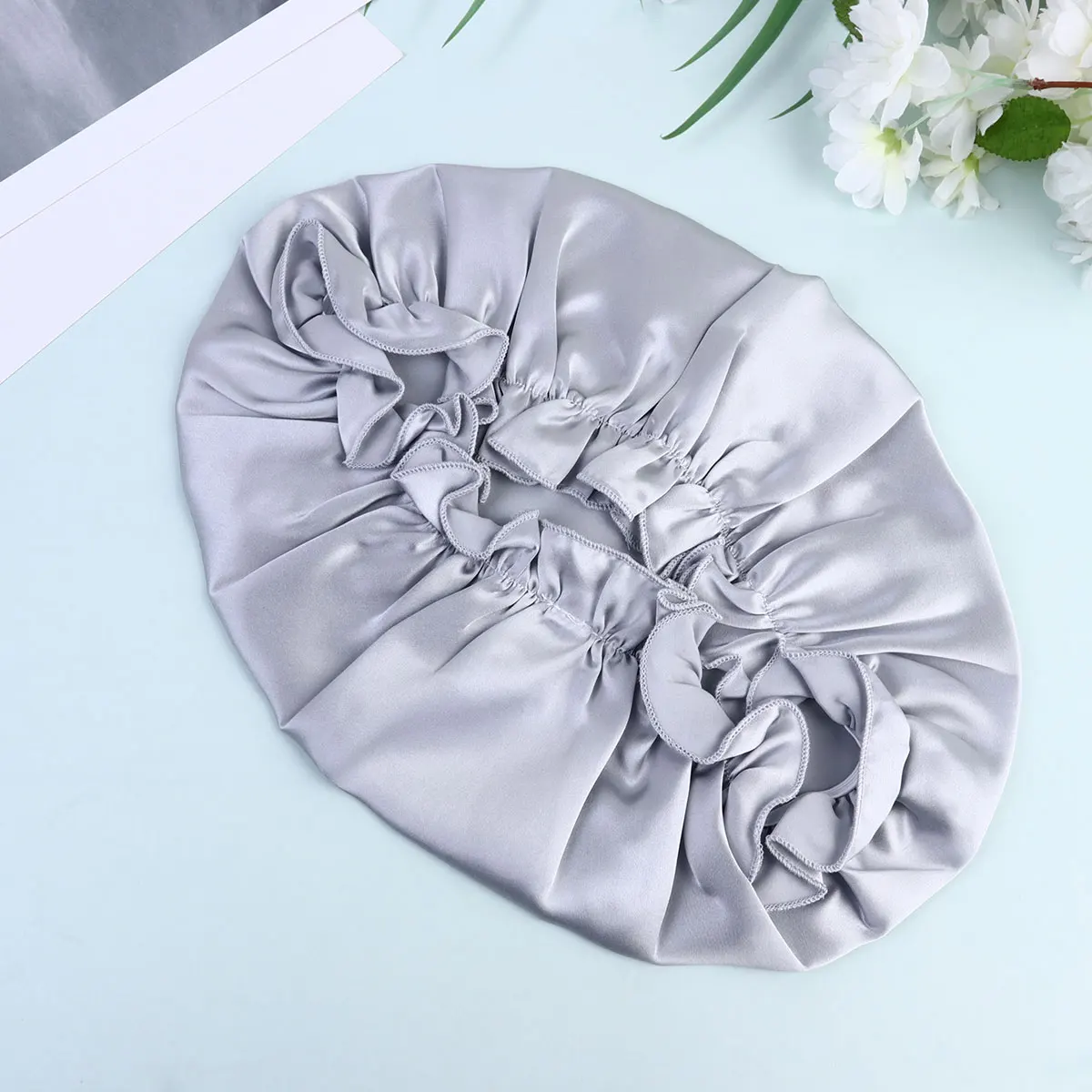 

Silk Cap Satin Bonnet Women Sleeping Hats Maternity Night Chemo Hair Comfortable Elastic Long Lasting Protect Hairstyle