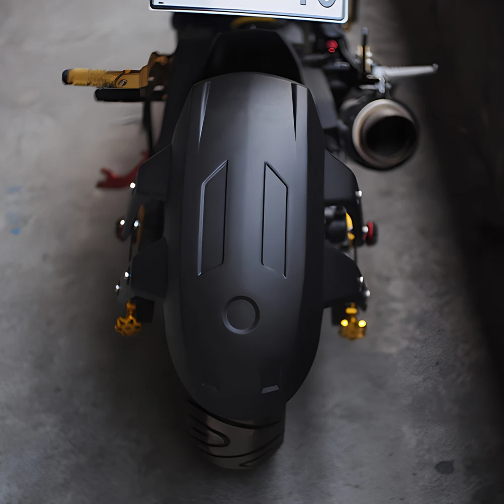 

Rear Mudguard Motorcycle Plain Axle Adjustable Black Wheel Durability Universal Splash Guard Mud Flap
