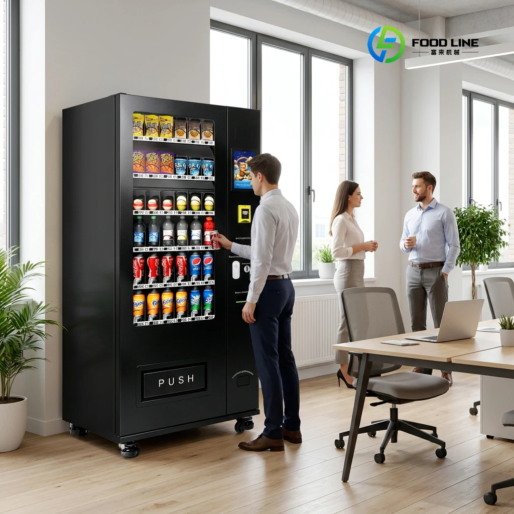 Snacks & Drinks Vending Machine Customizable SDK Keyboard Screen For Cold Drink Snack Commercial Self‑service Application Custom