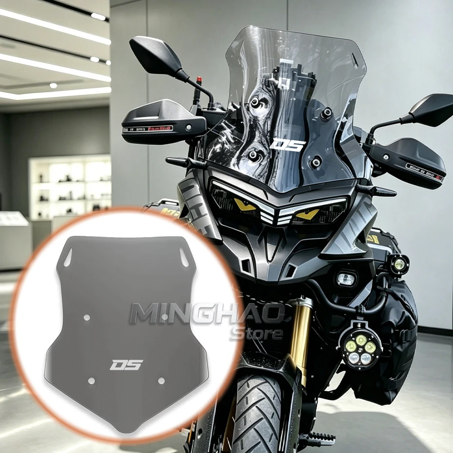 Fit For VOGE DS625X DS525X DSX 625 525 DSX Windshield Modification Heightened And Widened Nwe Motorcycle Windscreen Deflector