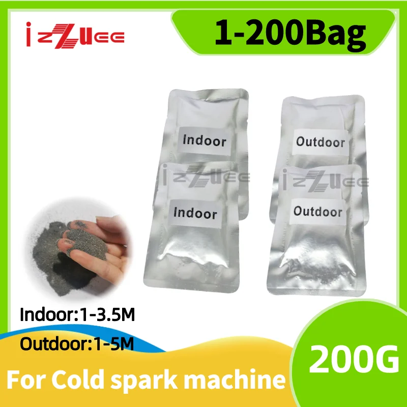 1-200 bag Ti Powder 200g Cold Spark Machine 750W Sparkular Machine DMX Wedding Sparkler Machine Fountain Firework Machine