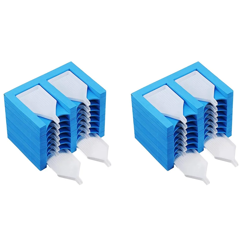 A01K-2X 16 Slots Painting Tray Organizer Painting Accessories Tray Painting Tools Kits Organizer Blue