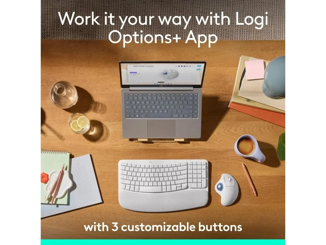 Logitech ERGO M575S ergonomic mouse, trackball mouse, wireless Bluetooth dual-mode professional CAD precise drawing office mouse