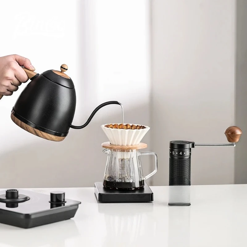 Portable Manual Grinder Steel Core Burr Italian Espresso SM01 External Adjustable Hand Cranked Coffee Bean Grinder