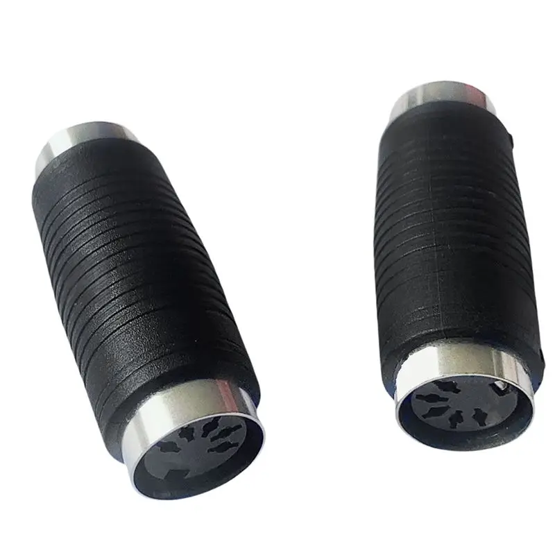 كبير DIN-5Pin أنثى إلى أنثى مستقيم من خلال خمسة النواة التعميم موصل مزدوج لوحة المفاتيح اتصال كارت الصوت تمديد الرأس #4