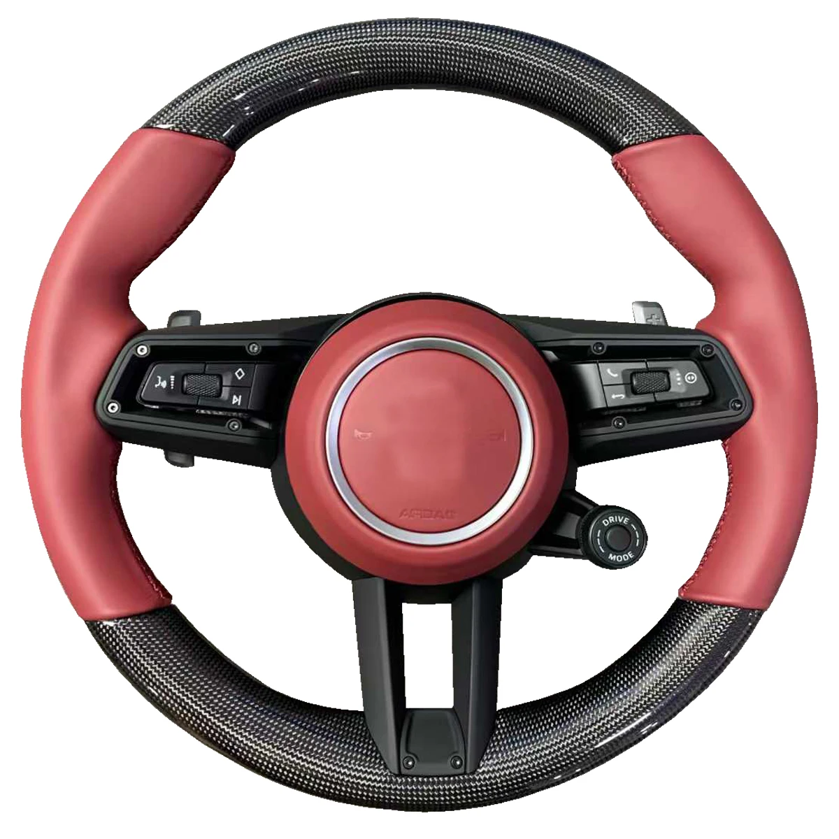 Picture 6: Leather Multi-Functional Non-Slip Car Steering Wheel for Porsche Cayenne 2011-2017 Car Accessories Without airbags