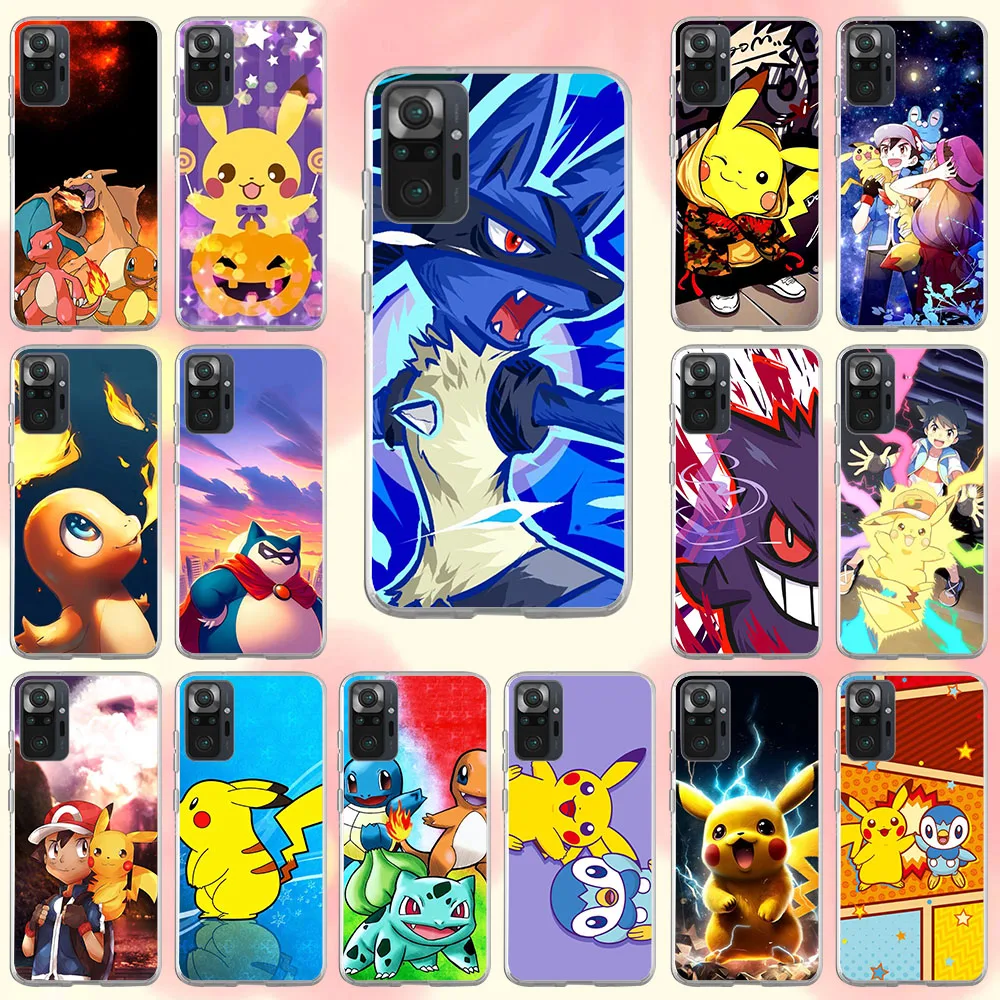 HZ-53 Pokemon Soft Case For Moto G52 G42 G32 G23  G22 G14 G84 E32 G62 G04 G24 G72 G71 G73 G32 G34 G20