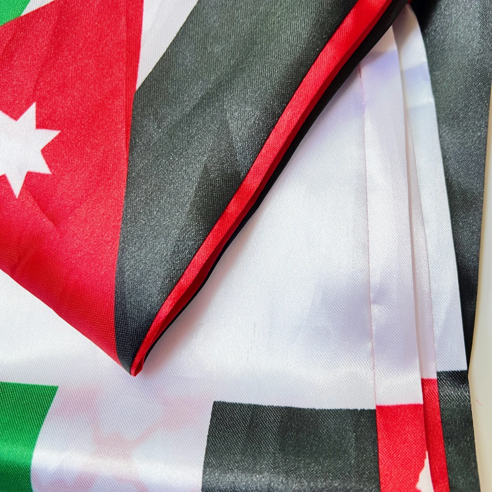 Customize Jordan scarf 14*130cm Jordan flag Custom Scarf football team Scarf Printing Satin Jordan banner view 5