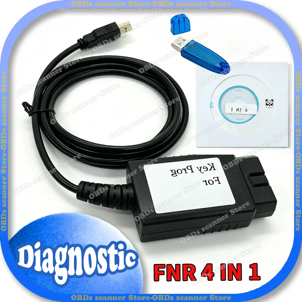 FNR Key Prog 4-in-1 FNR Prog 4 IN 1 Diagnostic Tools Key Programming Tool With USB Dongle Car OBD2 Scanner Auto Code Reader VCI
