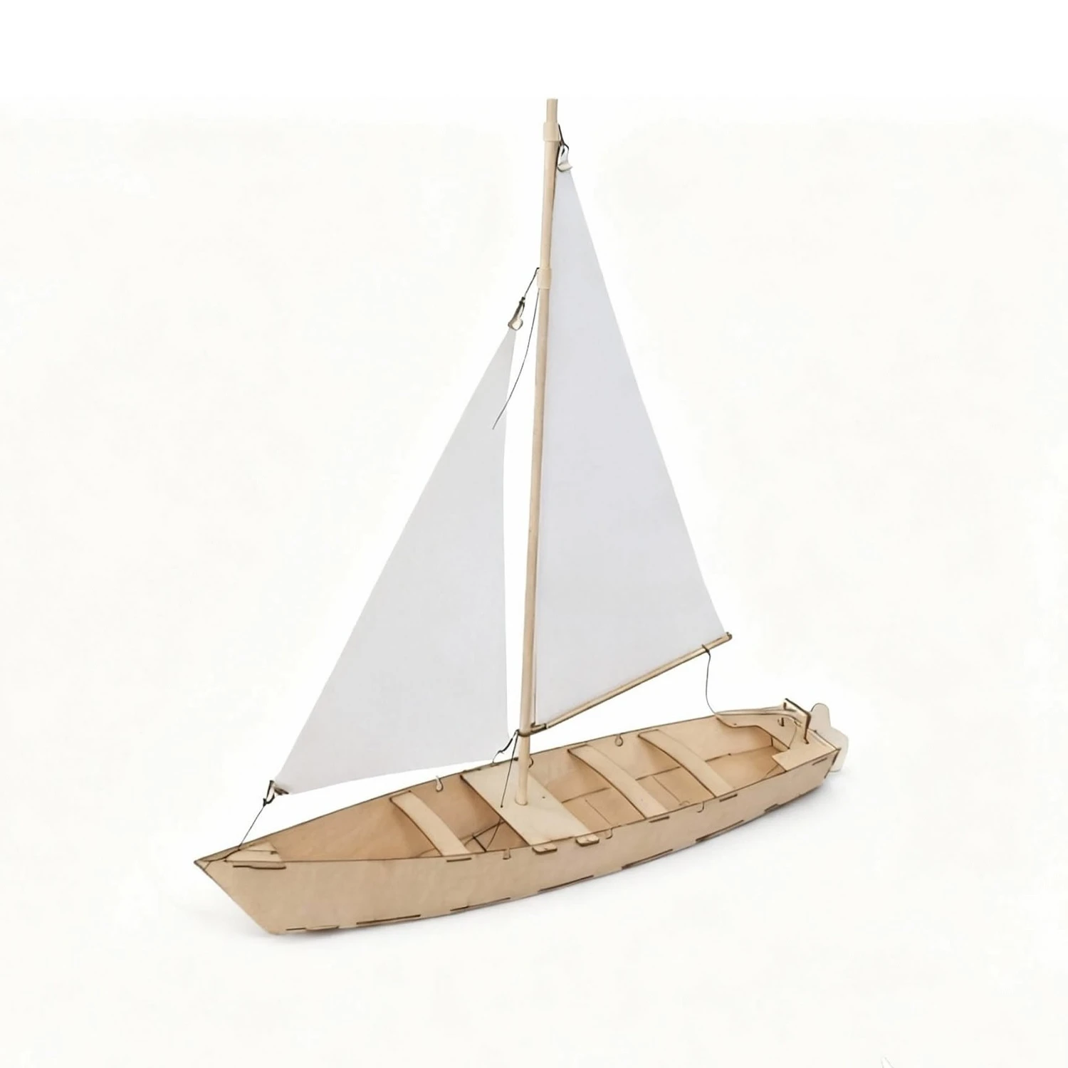 33cm Black Dragon Self-Propelled Sailboat Model Kit Handmade Wooden Sailboat Assembly Kit Ship Toy Ornament