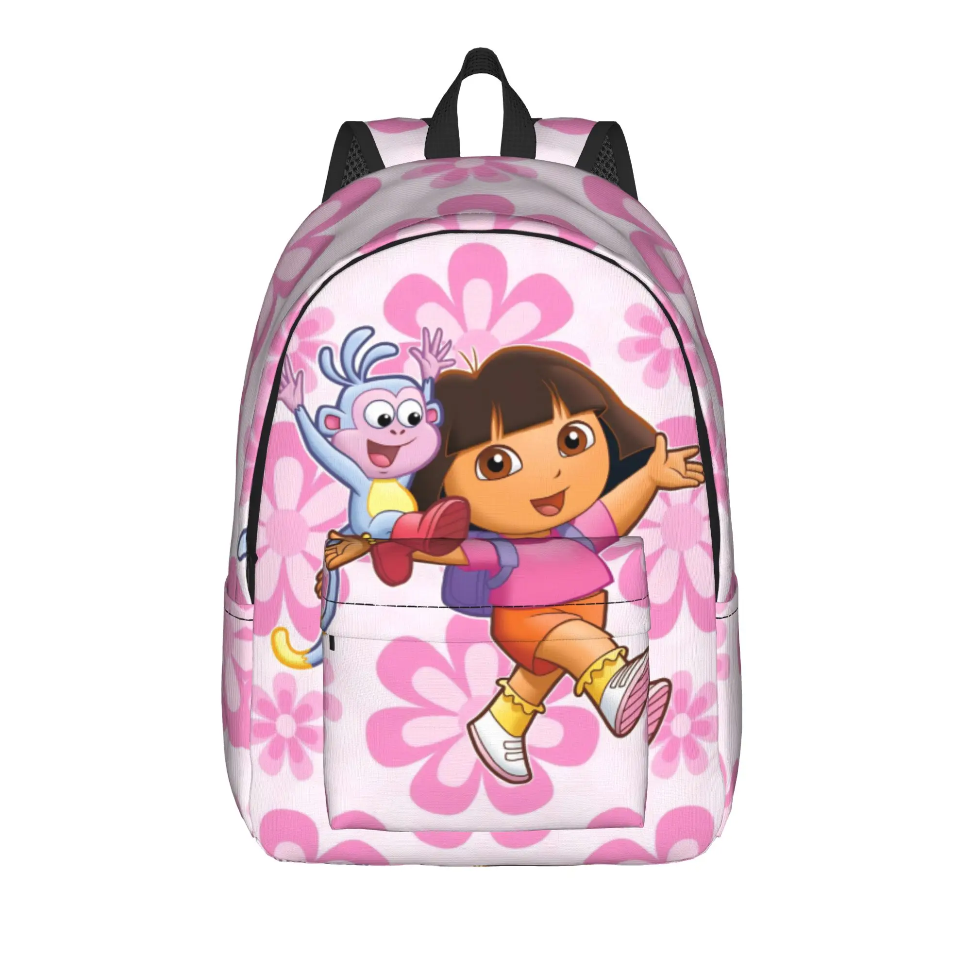 D-Doras Friends Boots Monkey Teenage Backpack Gift Student Work Explorer Cartoon Daypack Men Women Laptop Computer Canvas Bags