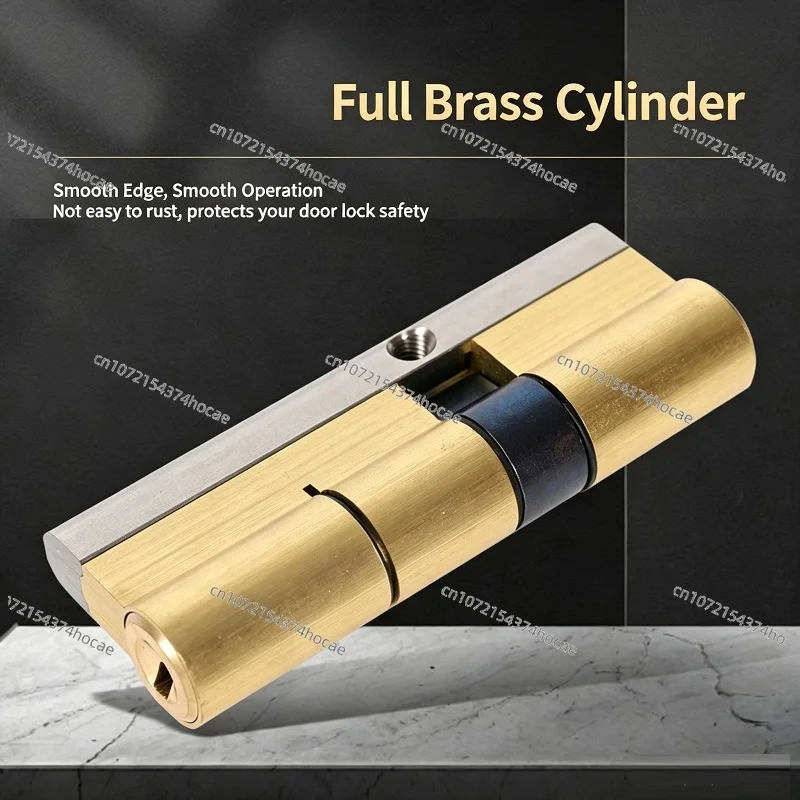 Super C-Class Blade Lock Cylinder, Solid Brass Anti-Theft AB Key Lock Core, Universal for Home Entry Iron Gate Security Door