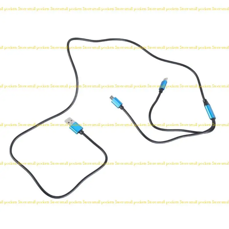 

R1WD 2 in 1 Multiple Cord USB to Type C MicroUSB Connectors Fast Charging Cable for Cell Phones Tablets and More