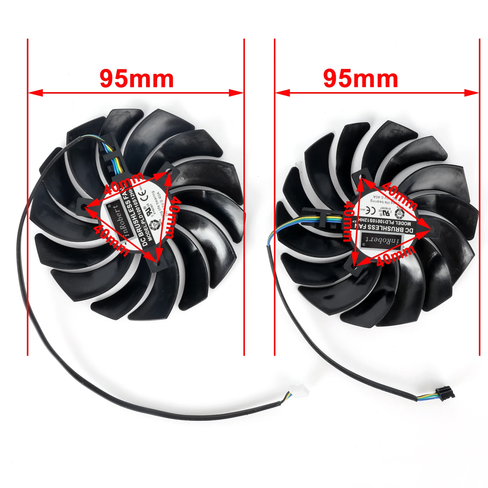 Ventilateur de carte vidéo PLD10010S12HH, pour gelée GeForce RTX 3070 3060Ti 3060 LHR 8GB VENTUS 2X OC, de refroidissement