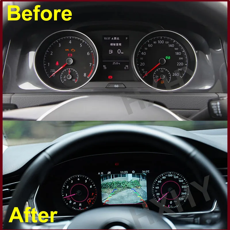 2024 Latest Car LCD Digital Dashboard Panel For VW Golf 7 R Golf7 MK7 GTi Passat B8 CC Instrument Cluster Speedometer Cockpit