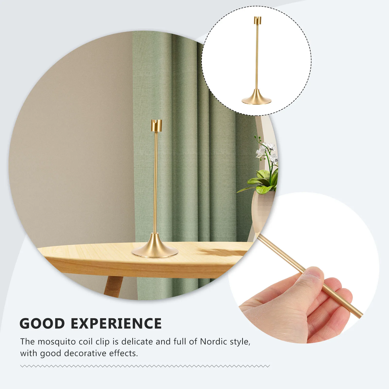 Латунный держатель катушки для благовоний U-образный дизайн зажима ветрозащитная огнестойкая подставка для спальни настольный домашний декор стеллаж для хранения Nordic