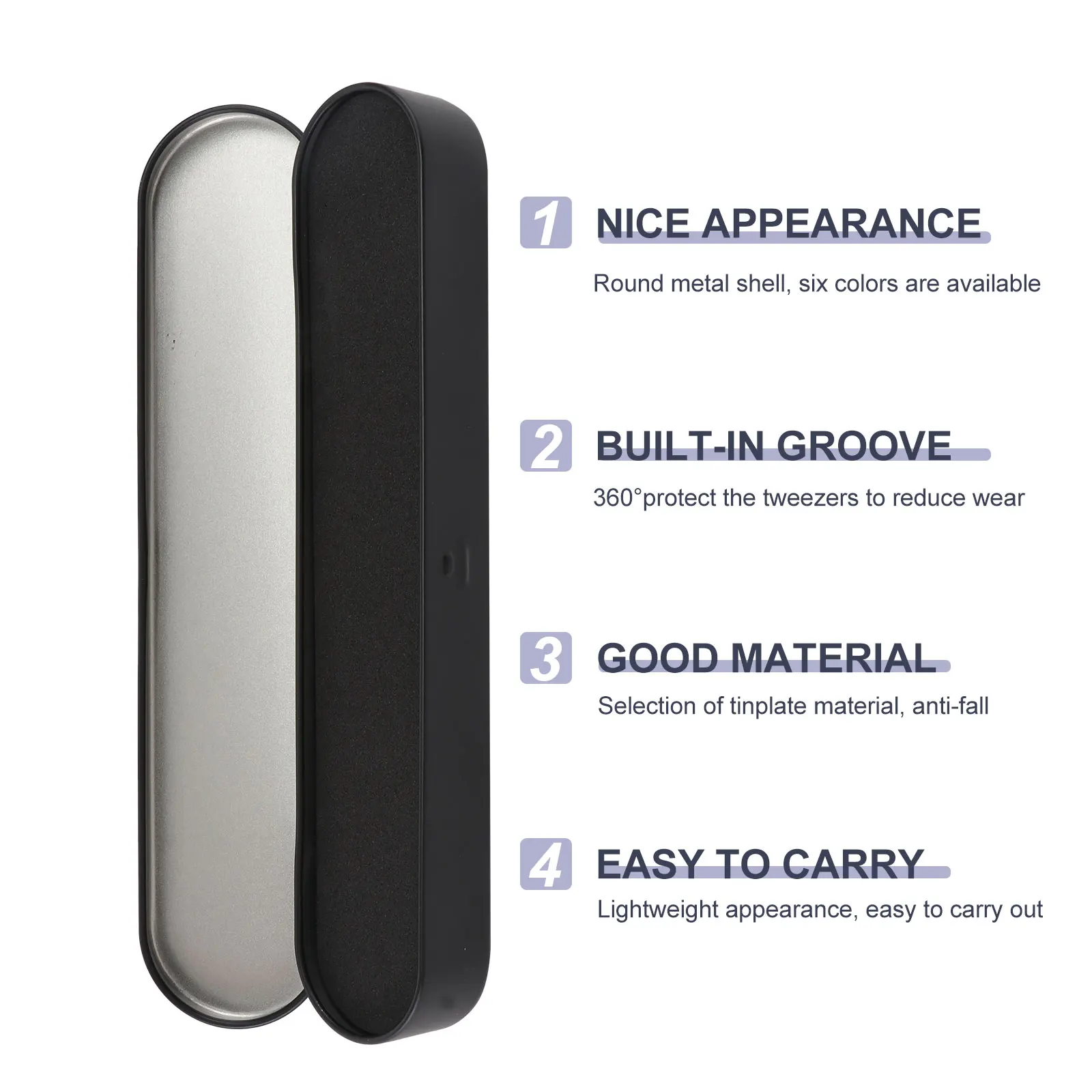 

5 pcs Tweezer Box Storage Case Eyelash Extension Case Protective ganizer Portable Durable Gift Container Makeup