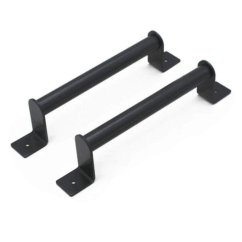 

2Pcs Black Carbon Steel Sliding Barn Door Pull Handle for Sliding Barn Door Garden Gates Garages Hardware Kit