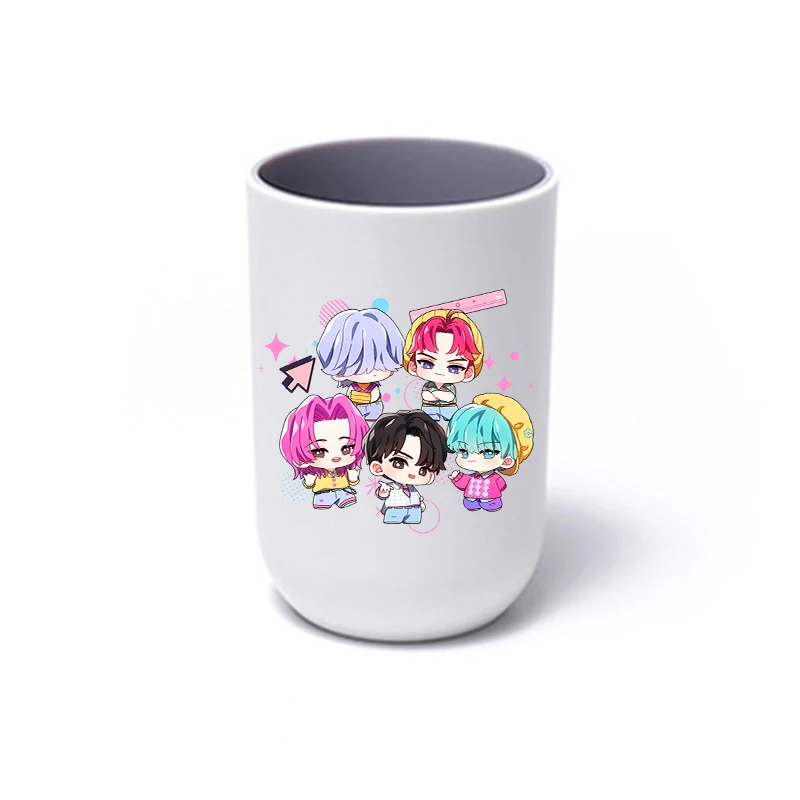 Gelas Sikat Gigi KPop Demon Hunters untuk Pria Wanita Anime Kartun Lucu Gelas Sikat Gigi Pasangan Rumah Mode Sederhana Hadiah Gelas Sikat Gigi