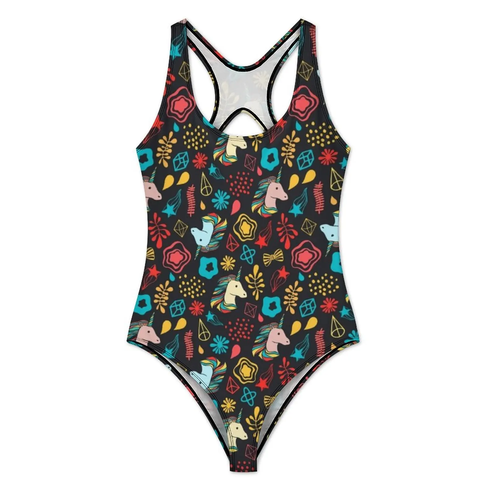 Unicorn Party Swimsuit Animal Print Push Up Swimwear One Piece Holiday Swim Bathing Suit Swimsuits Sexy Beach Wear Plus Size