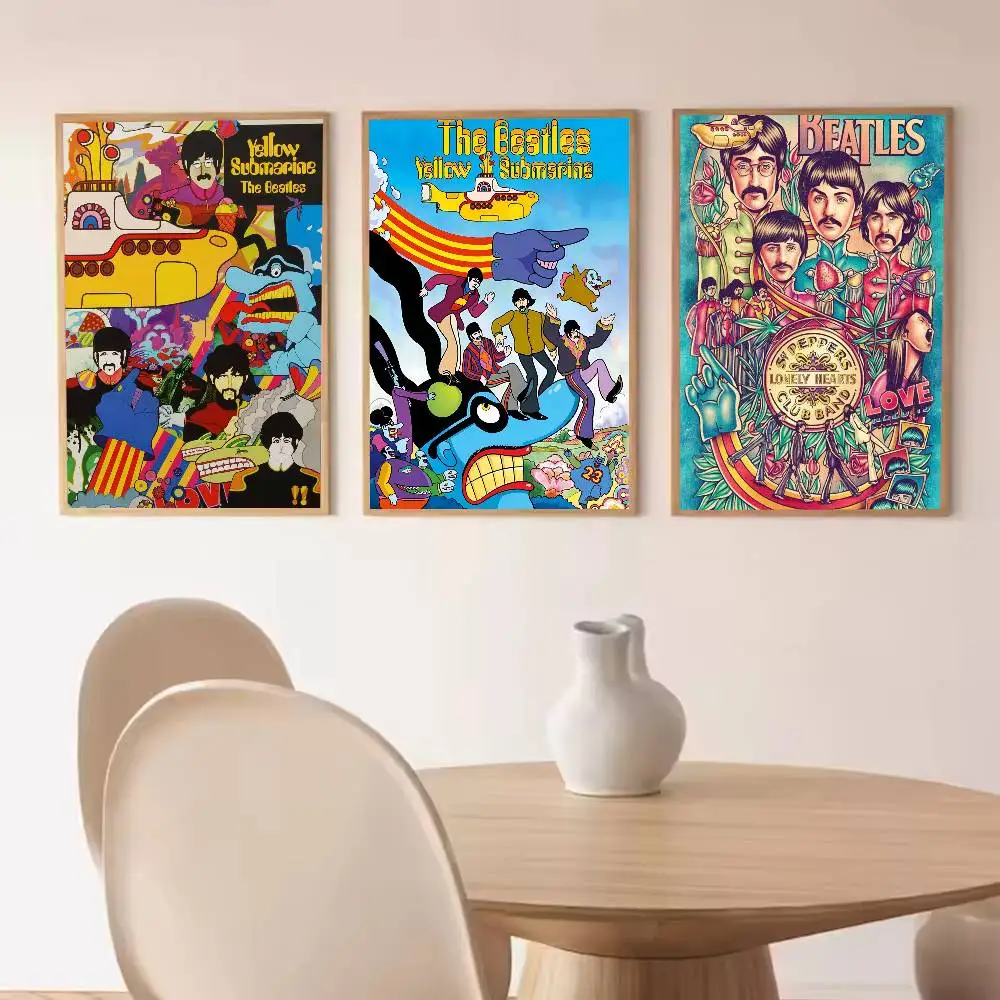 T-The B-Beatles  Poster Paper Print Home Living Room Bedroom Entrance Bar Cafe Art Painting Decoration