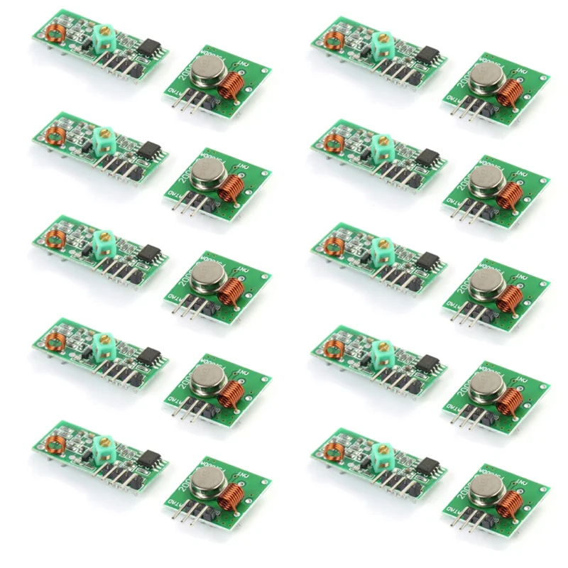 

[LXYA68Z!] 10Set 433M Super Regenerative Module 433M Regenerative Module Burglar Alarm Transmitter Receiver 433 Frequency