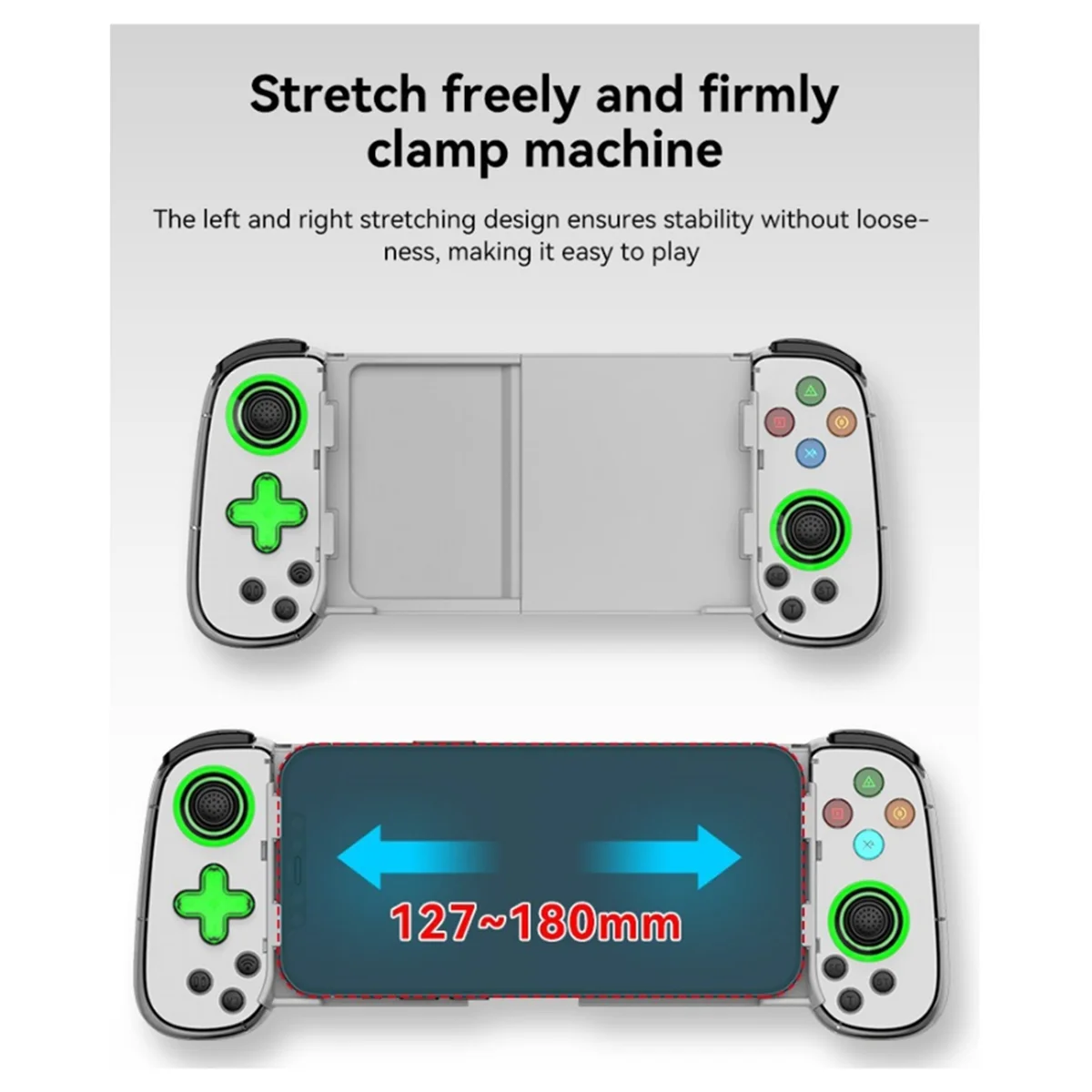 Hot! D8 Telescopic Game Controller with Turbo/6-Axis Gyro/Vibration Gamepad Bluetooth-Compatible5.2 for PS3 Switch PC B