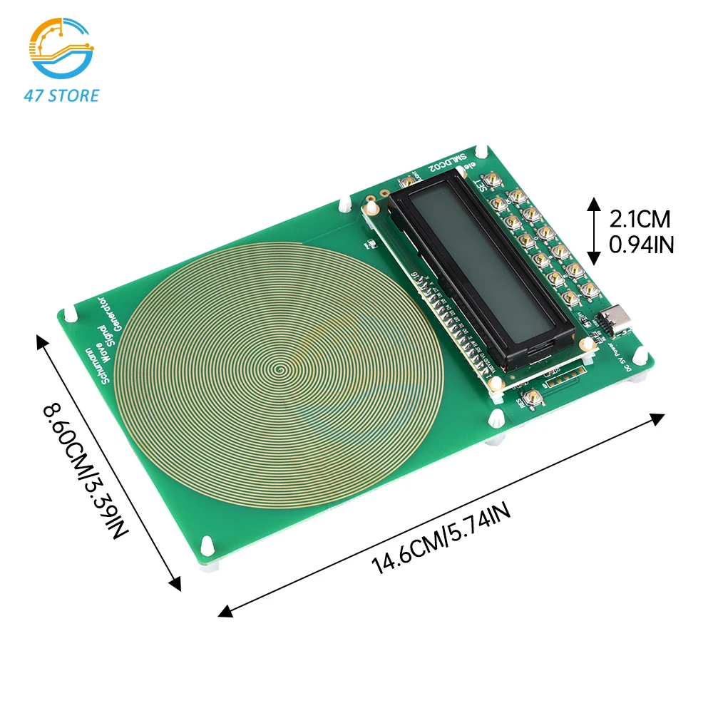 Adjustable 0.01Hz~100000Hz  7.83Hz Schumann Wave Generator Pure Sine Frequency Adjustable Signal Generator Current Generator