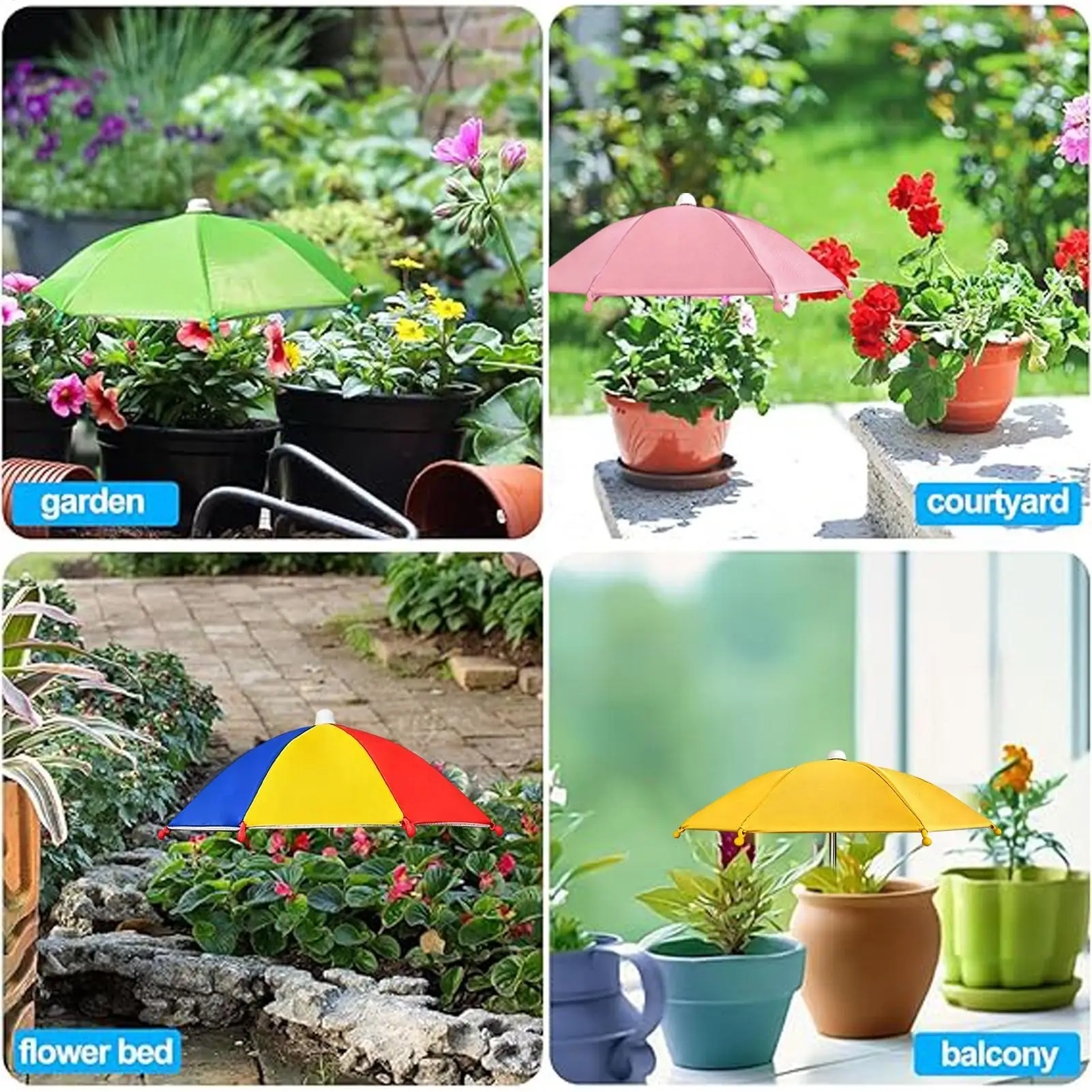 Umbrella For Plants Outdoor Sun Shade For Flowers Outside Flowerpot Umbrella For Gardeners Patio Porch Backyard Deck Balcony