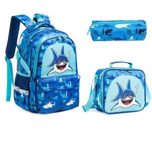 School bag set for girls school backpack set for boys Primary School Backpack Set Lunch Bag Pen Bag Children Schoolbag Student