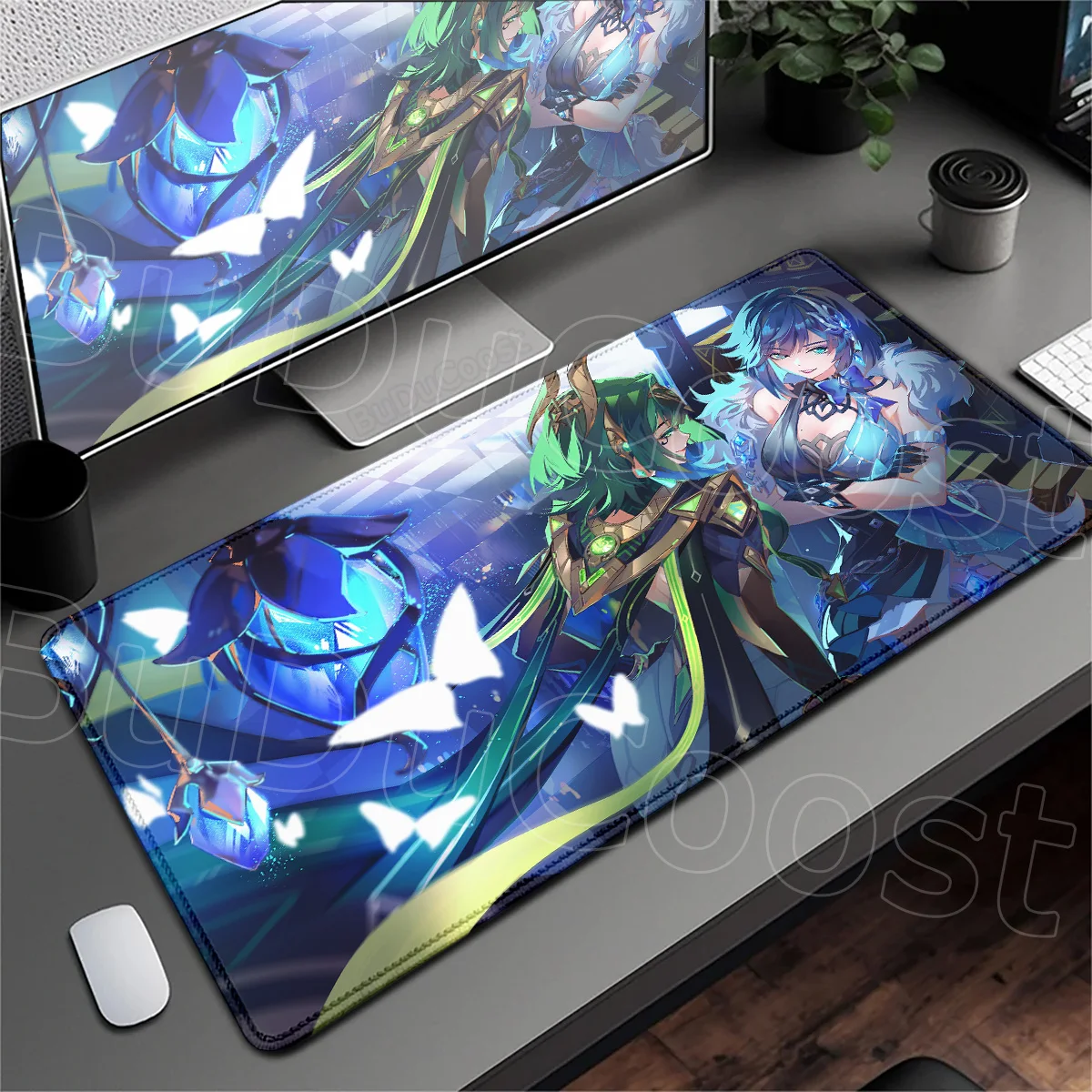 HD Printing Rubber Notebook Keyboard Desk Protector Mat New Wallpaper Nefer Genshin Impact Mousepad Anime Kawaii Girl Mouse Mats