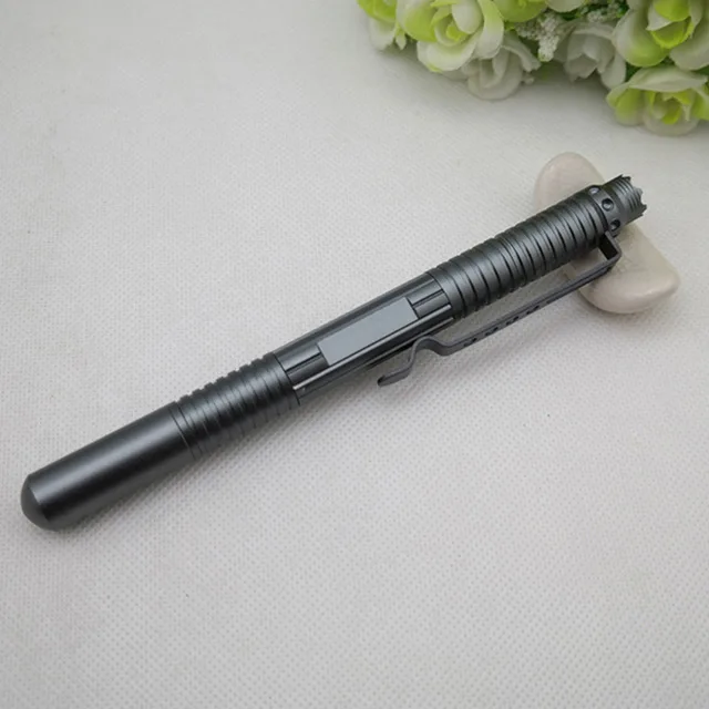 EDC Grey Portable Tactical Pen Self Defense Supplies Weapons Protection Tool Aviation Aluminum Lifesaving Tool Self Guard Pen