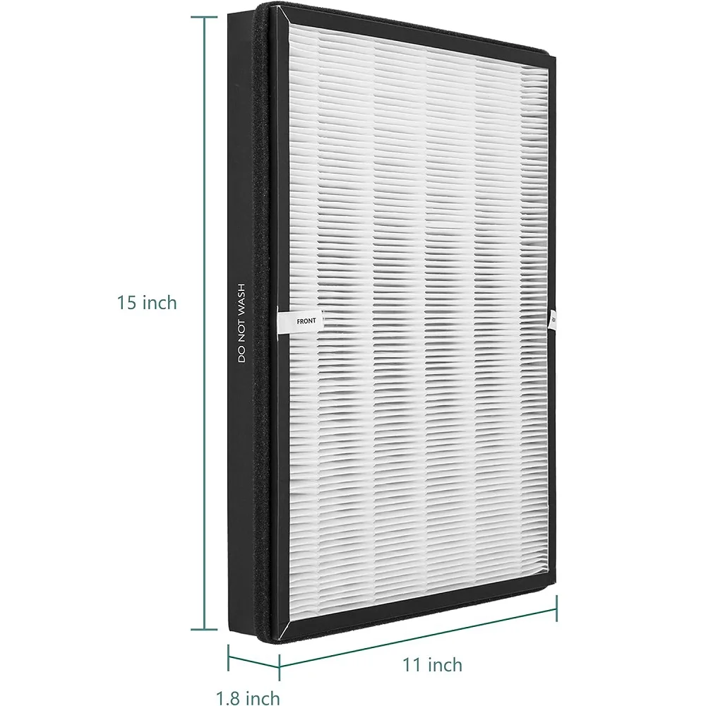 2-pakowy filtr H13 True HEPA kompatybilny z TaoTronics TT-AP003 i VIVOSUN Oczyszczacze powietrza 5 w 1 Filtracja Węgiel aktywny