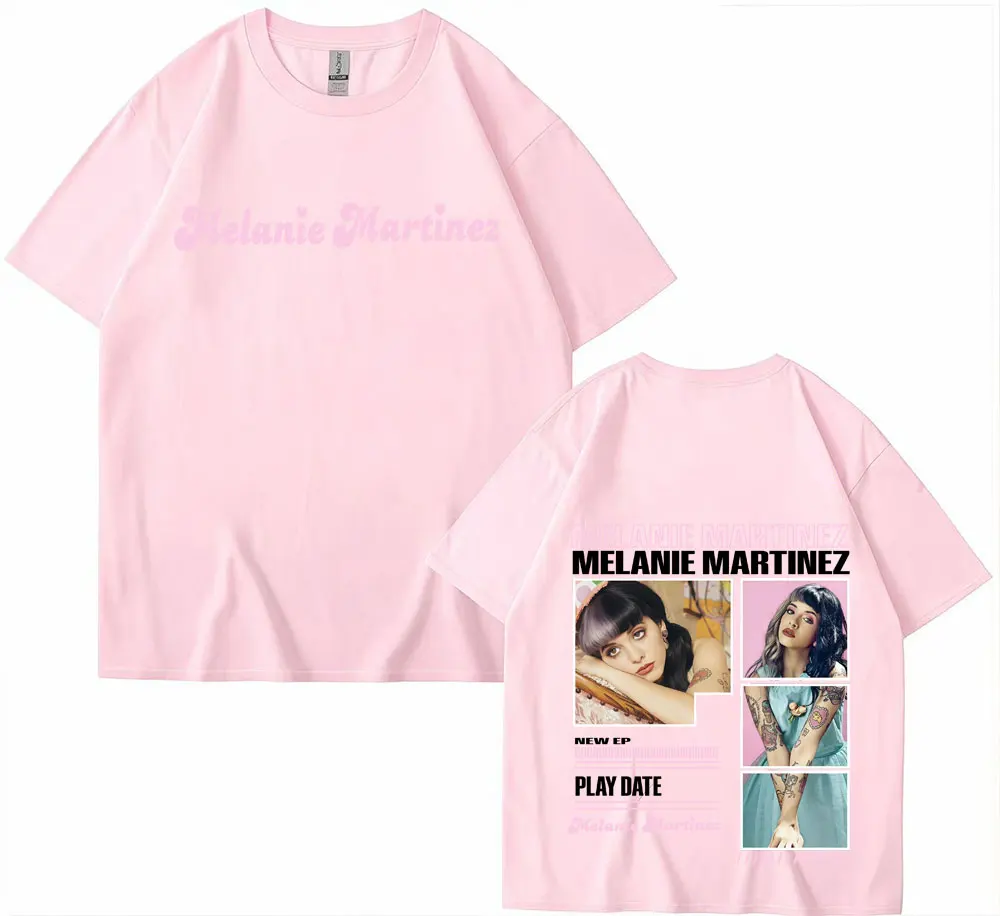 المغني ميلاني مارتينيز ألبوم 2025 الجرافيك تي شيرت الرجال النساء خمر الصيف فن البوب موضة تي شيرت قصير الأكمام تي شيرت غير رسمي