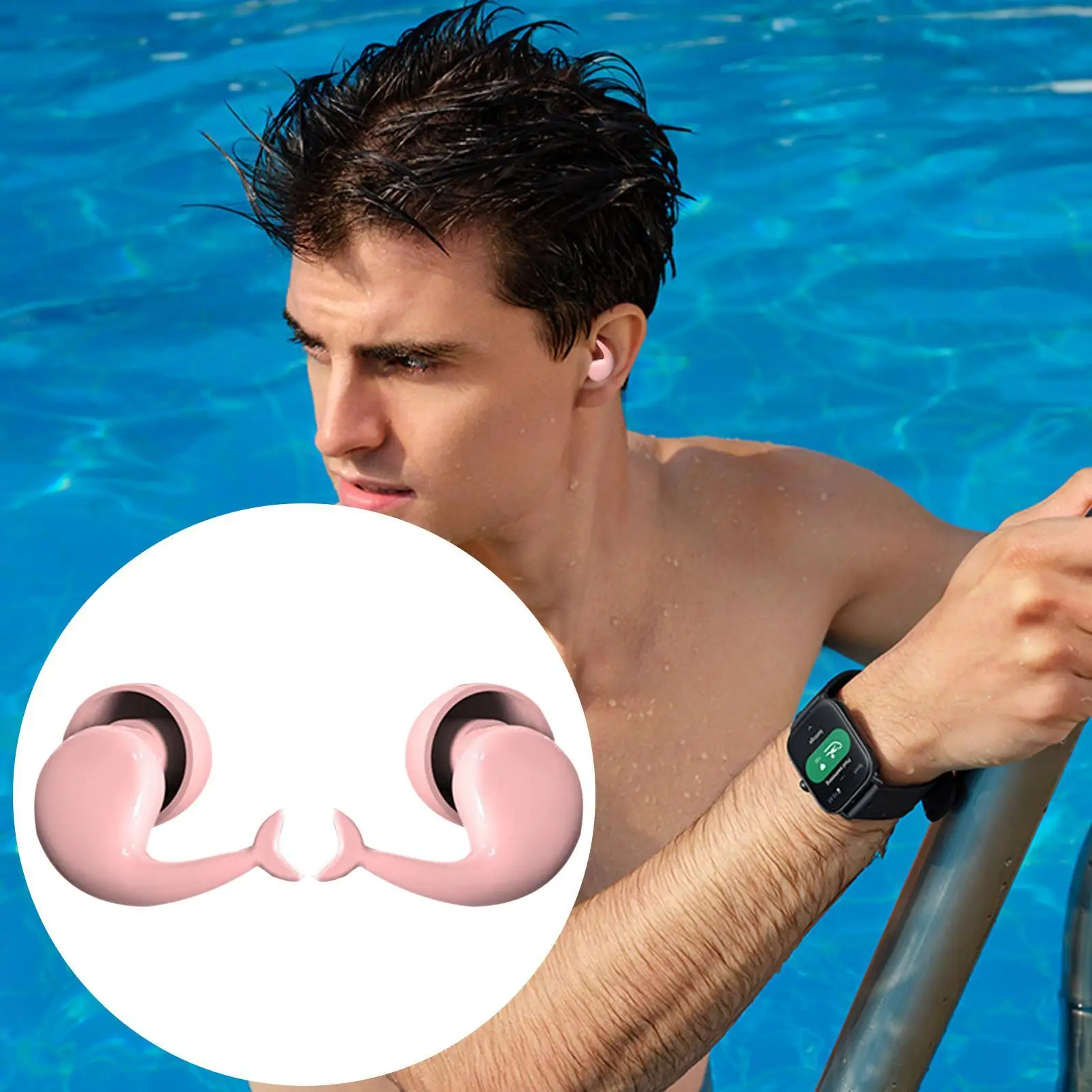 إلغاء الضوضاء الأذن المقابس لينة قابلة لإعادة الاستخدام سيليكون ذيل السمكة لوازم السباحة النوم إلغاء الضوضاء الأذن المقابس للسفر المنزل