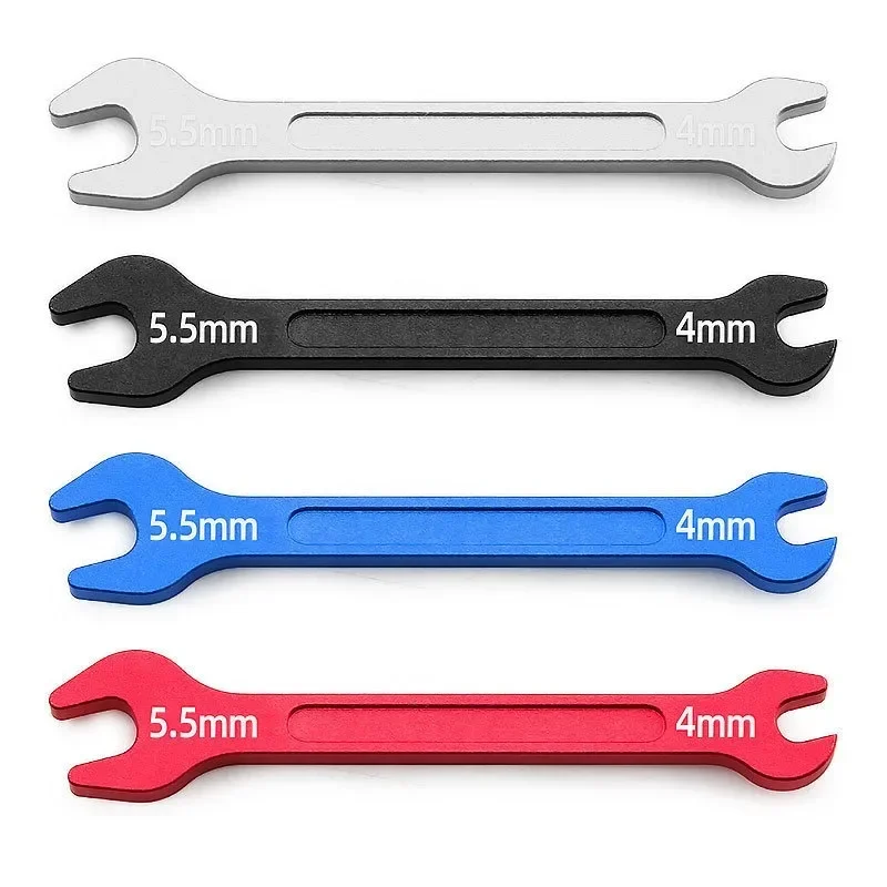 1PCS 7075 Aluminum Turnbuckle Wrench 4.0mm 5.5mm for RC Car Boat Airplane, Linkage Rod Adjustment Tool for M2 M3 Nuts