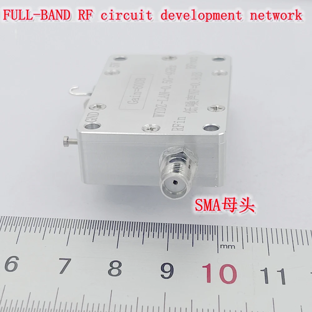 LNA 0.5-4GHz wzmocnienie 60dB niski poziom szumów wzmacniacz do radia Ham GPS Beidou GLNSS sygnał WIFI odbiornik RF HF VHF UHF FM SDR hackerf One