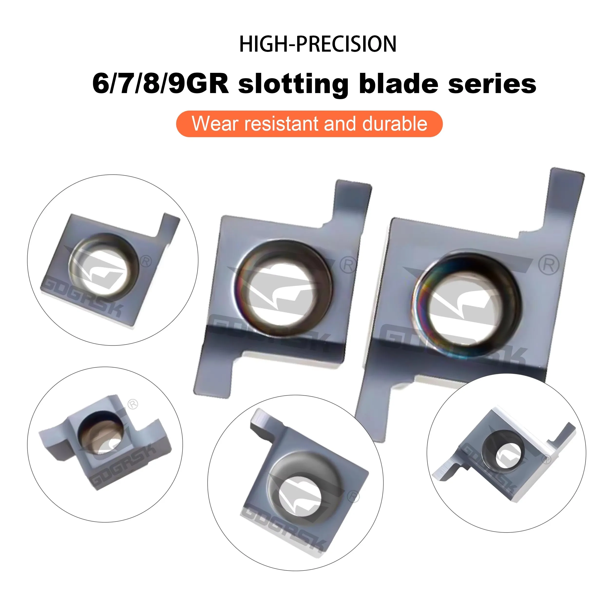 6/7/8/9GR DESKAR Grooving Inserts 6GR100 7GR150 8GR200 9GR300 LDA 100% Original Numerical Control Small Inner Hole Slot Inserts