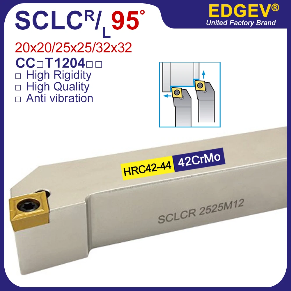 SCLCR SCLCL 2020K12 2525M12 3232P12 Lathe Turning Tools Rod CNMG 1204 Insert Tool Holder