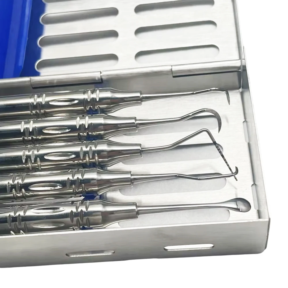 5-in-1 Professionelles Zahnpflege-Set für Hunde & Katzen - Edelstahl-Zahnsteinentferner, Sonde mit Sterilisationsbehälter – Detail 4