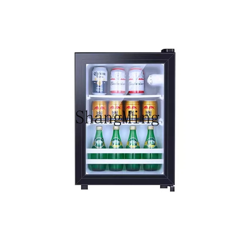 SM new multi-functional small refrigerator hotel refrigerator transparent door silent refrigerator