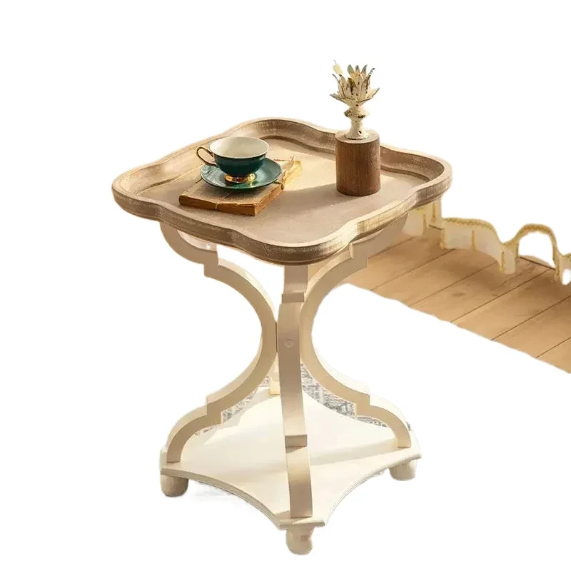 

A Farmhouse Style End Table Set Modern Circle Cocktail Table Handmade Natural Wood Finish Small Tables