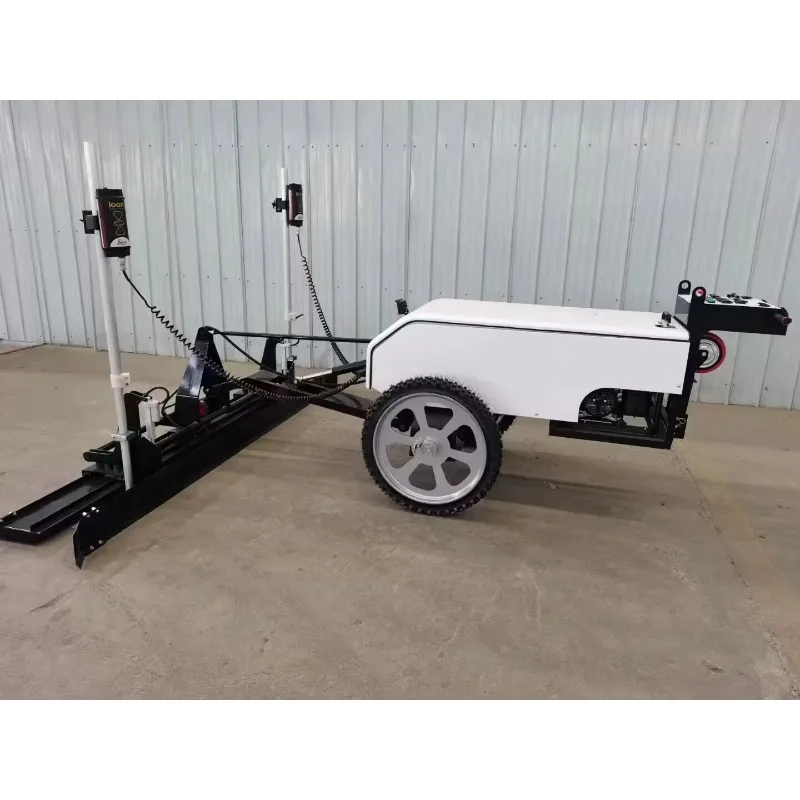 آلة لولبية أوتوماتيكية محمولة باليد بعجلتين تعمل بالليزر على رصف الأرضية الاهتزازية