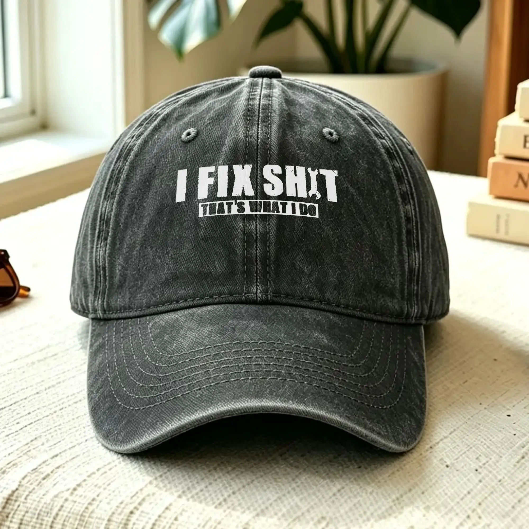 Baseball Cap I Fix Shit That What I Do Summer Casual Hip Hop Hats  Couple Women Print Hiking Fishing Sunscreen Baseball Caps