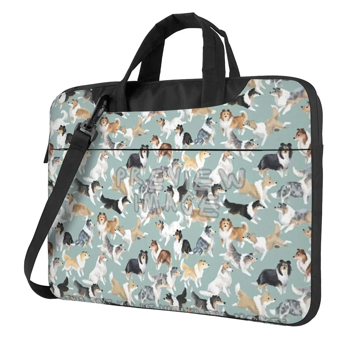 The Rough Collie Laptop Bag Protective Case Computer Bag 13 14 15.6 Inch Crossbody Laptop Pouch For Macbook Pro Air