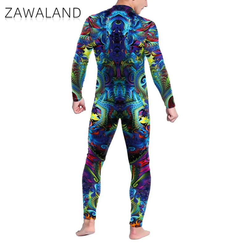 Steampunk 3D Machine Printed Cosplay Costumes Men Elastic Women Jumpsuit Zentai Men For Bodysuit Skinny Halloween Holiday Outfit