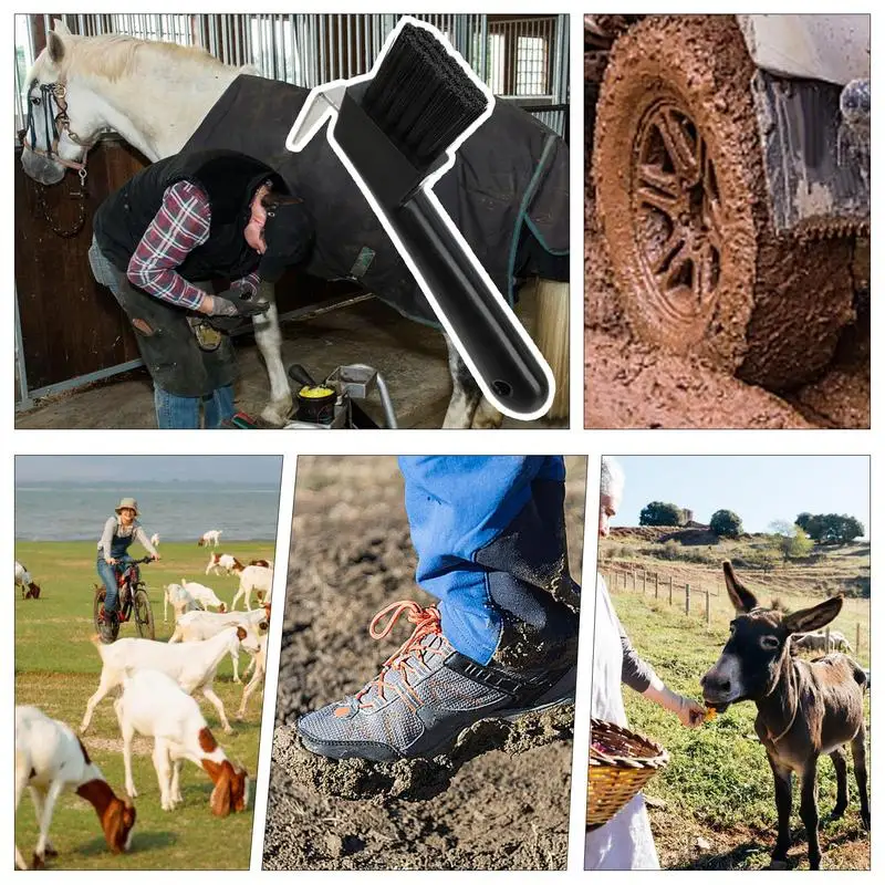 Paard Hoefborstel Rubberen Hoefstok Met Borstel Draagbare Hoefpluk Met Zachte Hoefsteel Paard Verzorgingsset Voor Jas